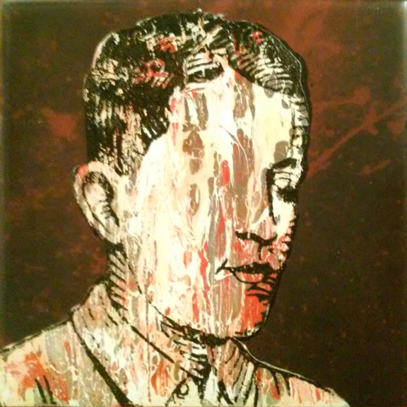 paint/screenprint on epoxied panel